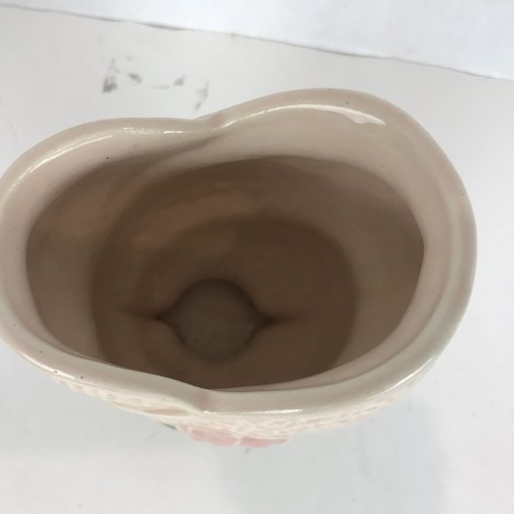 Vintage ceramic floral vase signed U.S.A. - Picture 2 of 5